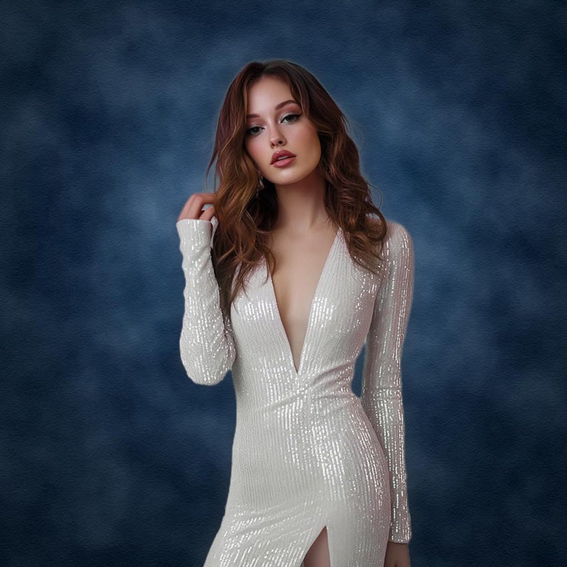 Kate 10x10ft Dark Blue Abstract Photography Backdrop Abstract Deep Blue Textures Background Old Master Photo Backdrops - Image 2